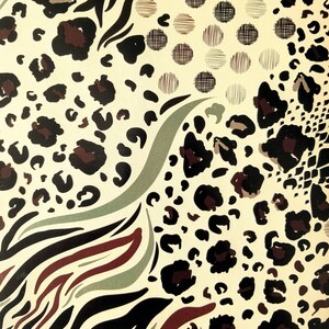 Leopard / Cheetah/ Tiger,  Cowhide Leather Sheets, Real leather Sheet, Leather Pieces, Leather For Crafts, Animal Print Leather, LF157