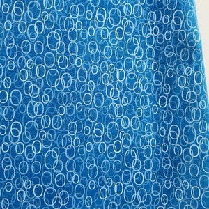 Real Leather Sheets, Smooth Blue Leather With Interlocking Circles Pattern, Genuine Leather Pieces, Leather Cuts
