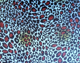 Saffiano Leopard / Cheetah,  Cowhide Leather Sheets, Real leather Sheet, Leather Pieces, Leather For Crafts, Firm Leather, LF9