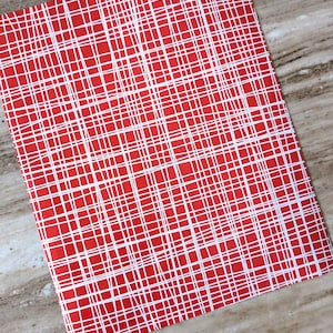 Real Leather Fabric, Etched Cross Cut Red Leather, Genuine Leather Sheets,