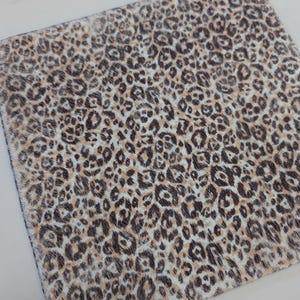 Hair On Leather, Short Cropped Hair Cowhide, Genuine Leather Pieces, Real Leather Sheets, Cheetah Print, LF9