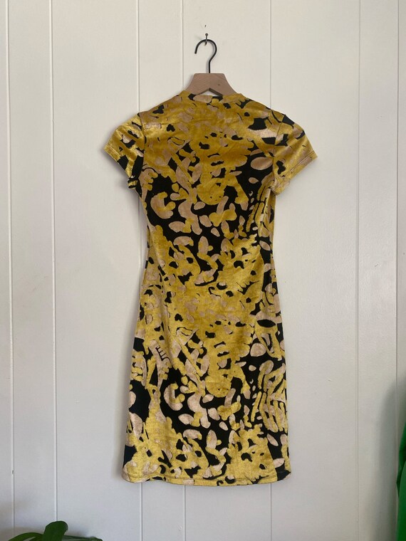 Eckhaus Latta Black & Gold Shrunk Dress Womens Xs