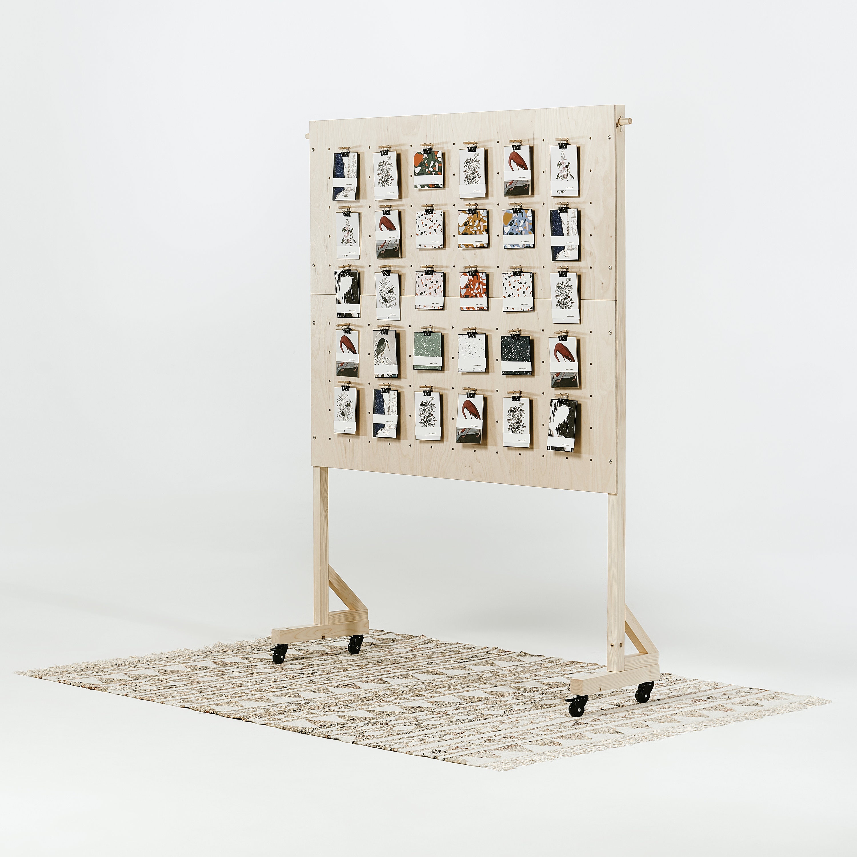 Pegboard for Cards Art & Accessories on Wheels Collapsible Etsy UK