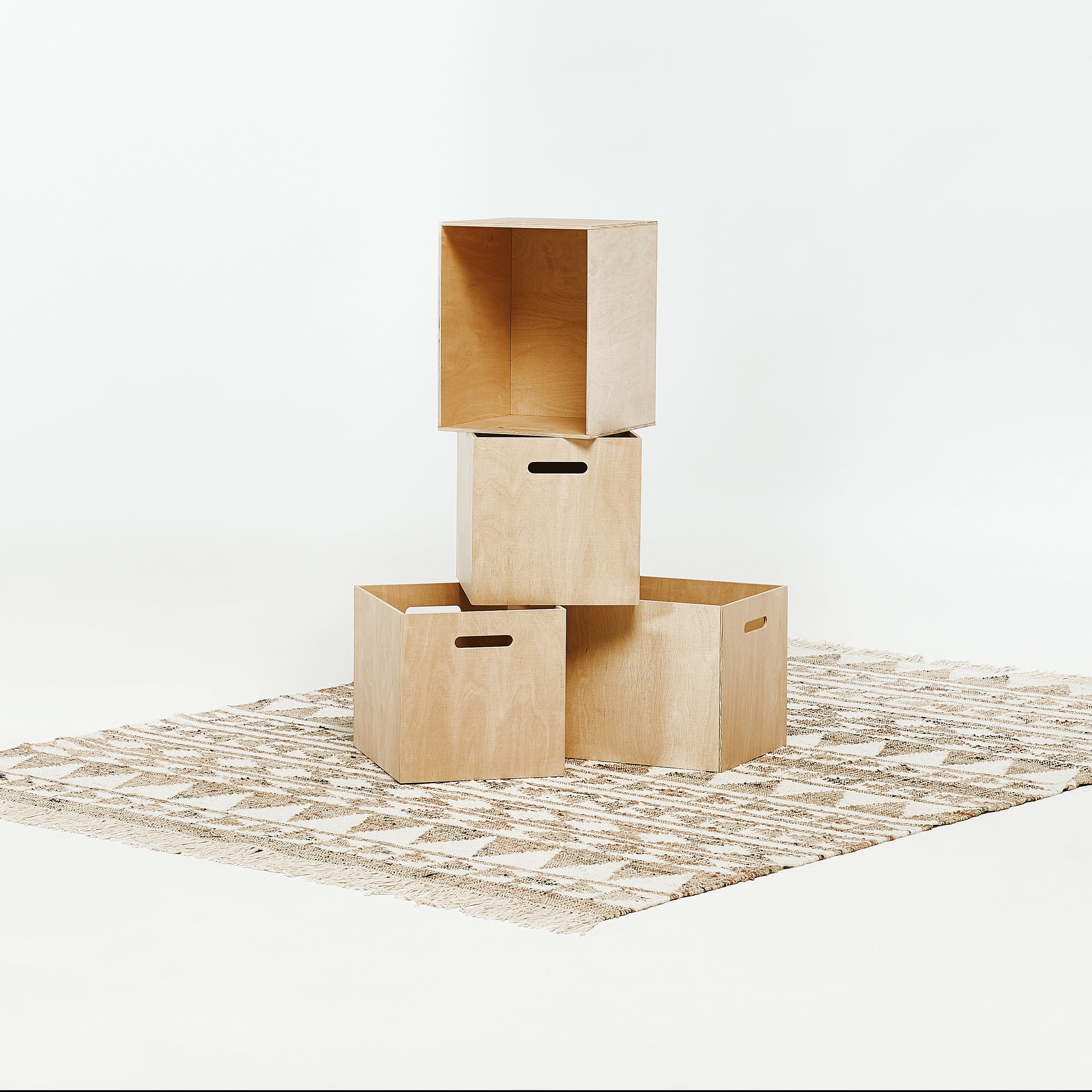 Plywood boxes set of 2 Etsy