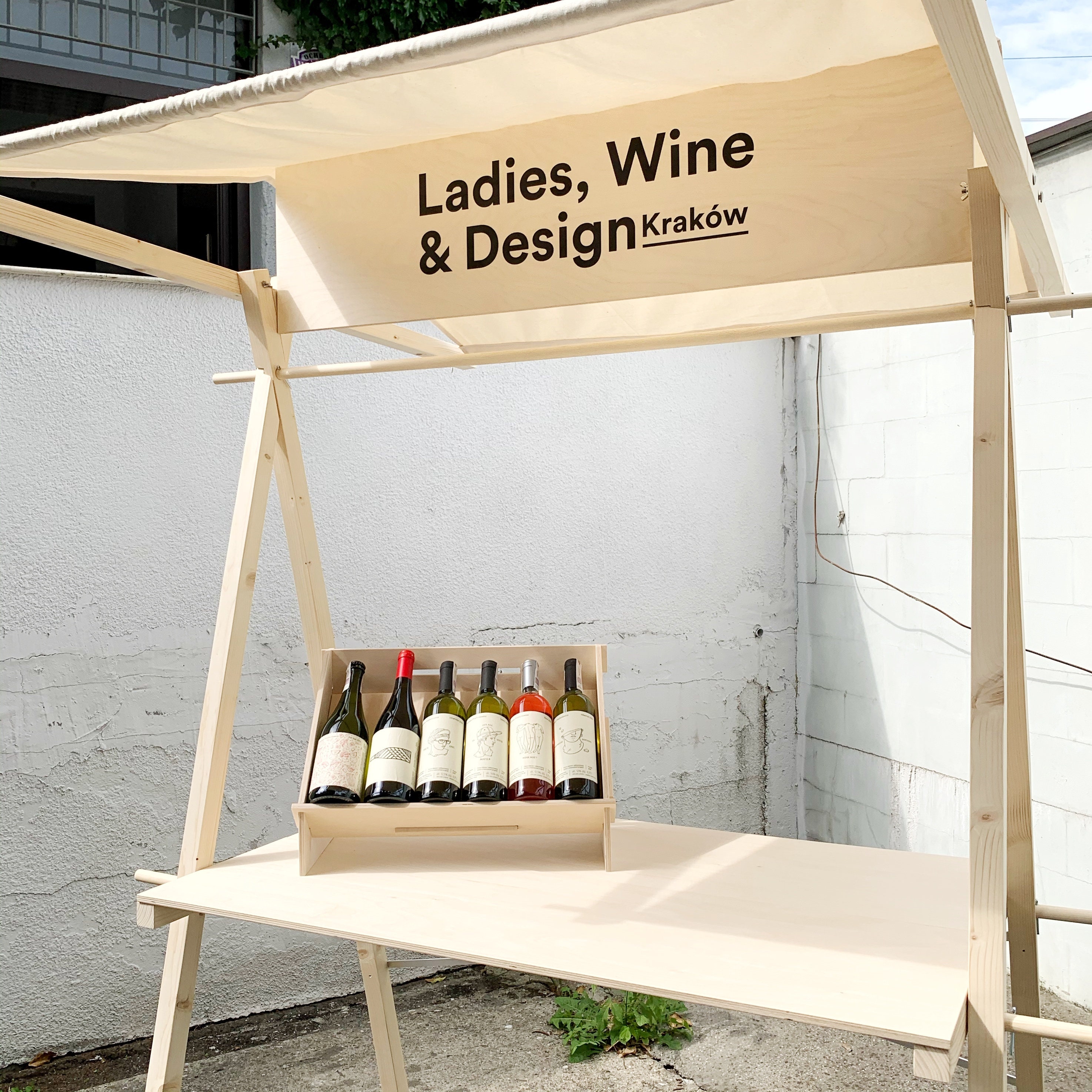 Vendor display stand VC01S with sun canopy sustainable Etsy