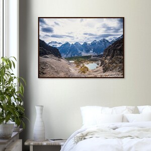 Valley of the Ten Peaks in Banff National Park in Alberta Canada on Museum-Quality Matte Paper Wooden Framed Poster