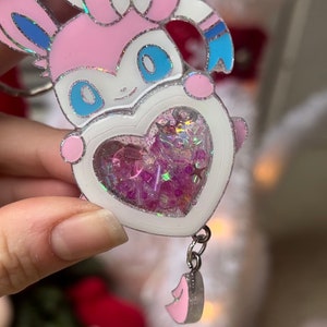 Sylveon shaker keychain
