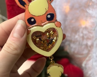Flareon shaker keychain