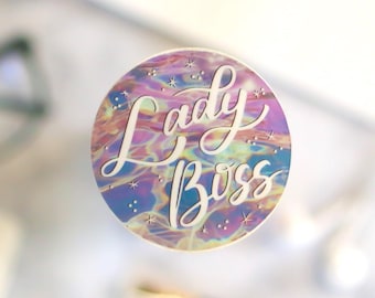 Lady Boss Sticker | Weatherproof Vinyl Laptop Water Bottle Car Decal