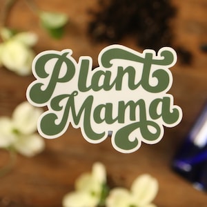| autocollant Plant Mama Résistant aux intempéries Vinyle vintage Serre Plante Parents Cadeau