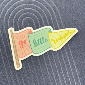 Go Little Rockstar Sticker | Wetterfeste Vinyl Abschluss Gratulation New Job Gift
