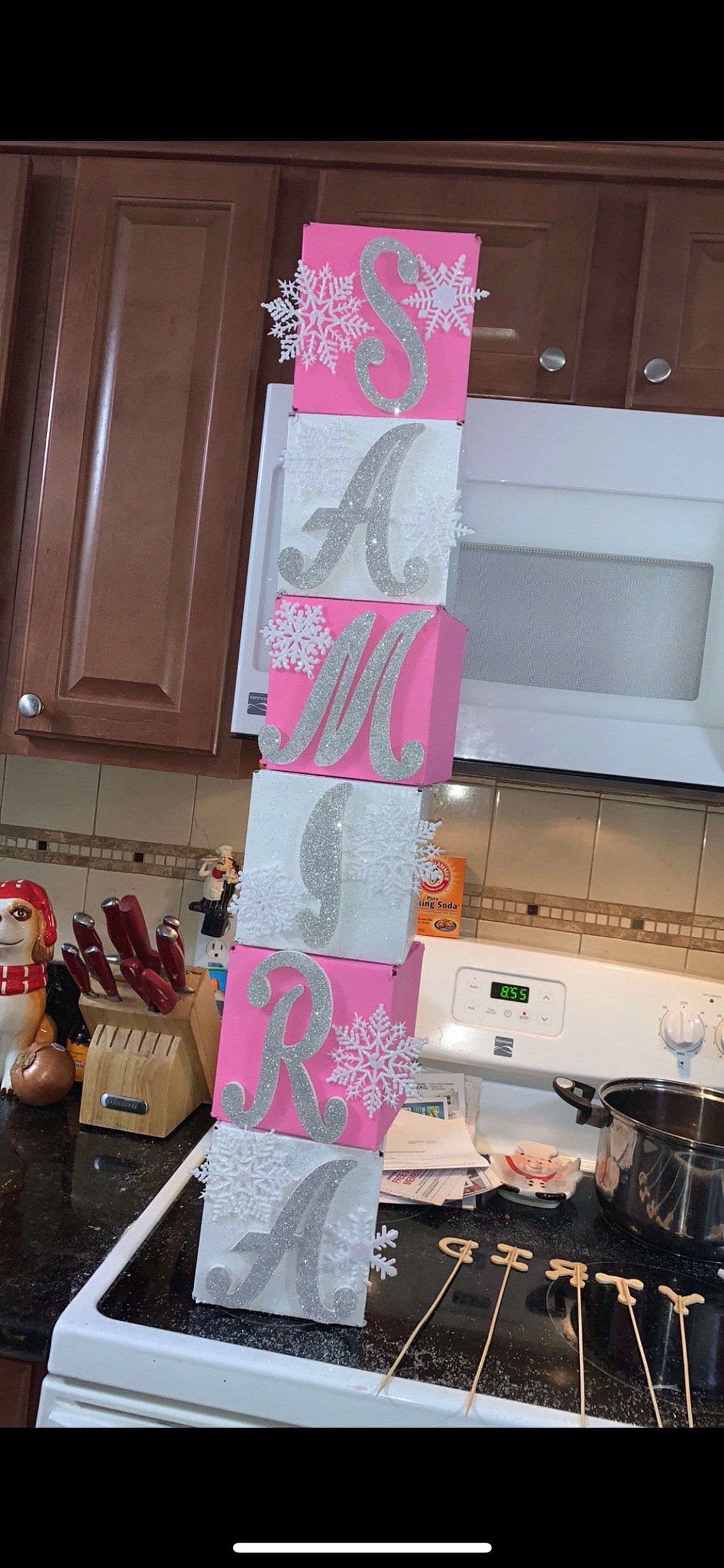 Name boxes birthday baby shower room Etsy