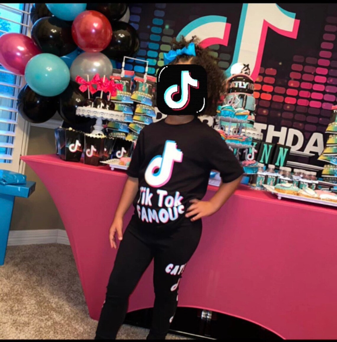 Tik Tok Outfit Girl Boy Birthday Party Custom Any Size Etsy