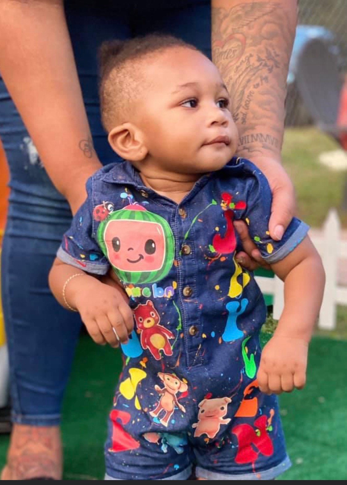 Custom Cocomelon Jean Denim Romper 
