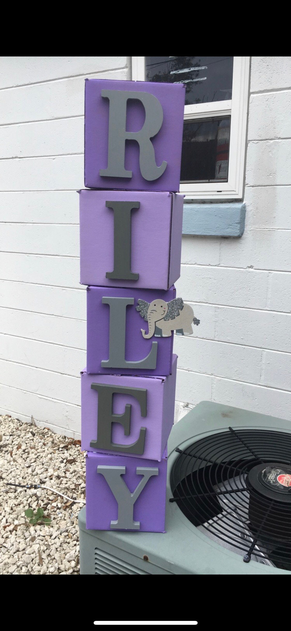 Name boxes birthday baby shower room Etsy