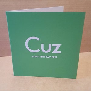 Cuz カード - Streetgreets より