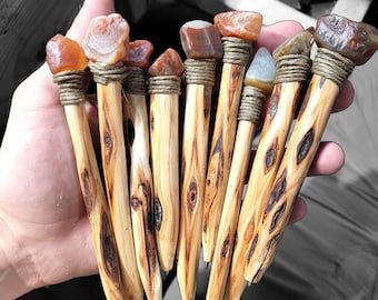 Diamant Willow Pen mit Lake Superior Achat - Minnesota bezogen