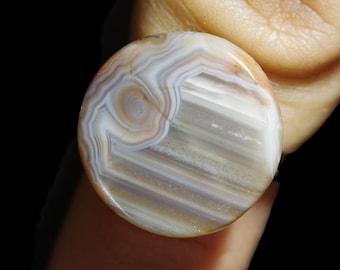 Lake Superior Achat verstellbarer Ring – Statement Schmuck aus Silber