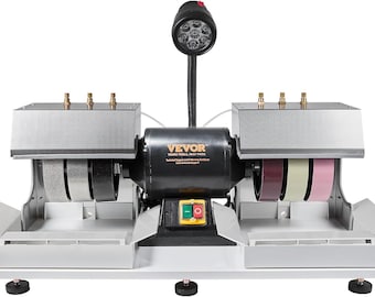 6" Lapidary Cabbing Machine – Rock Grinder Polisher, 1/4HP Motor