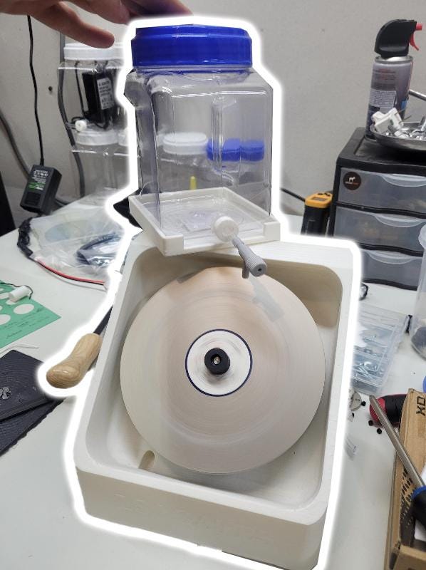 6 Inch Slanted Flat Lap - By: LSAgates – Precision Shaping Made Simple - Angled for better view! - (Disc Set Sold Separately)