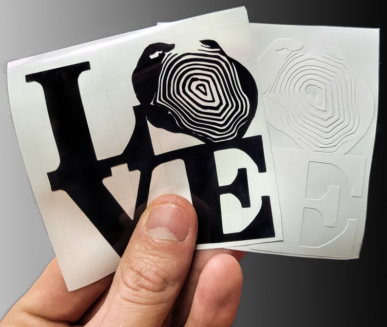 LOVE Agates Stickers White Black Vinyl Die Cut Stickers UV Water Resistant!