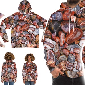 Lake Superior Agates Hoodie - FULL COVERAGE LSAgates Hooded Sweatshirts - All Sizes Avalaible! - Unisex Hooded Sweatshirts