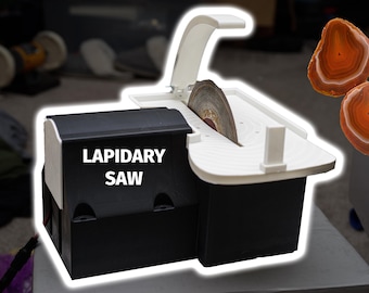 5 Inch Lapidary Rock Cutting Saw -  Lapidary Machine -  By: LSAgates – Precision cutting made simple!