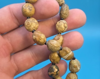 GOBI  Agate Bracelet - Circular Agate Beads - Mongolian Gobi Desert Agate Beaded Bracelet - Natural Colors