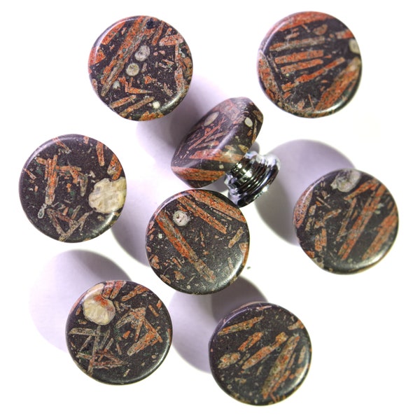 Porphyritic Basalt "Porphry" Cabinet / Drawer Pulls - 8 available! - From the Lake Superior!