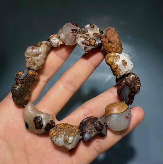 アンティークビーズ/瑪瑙ブレスレット