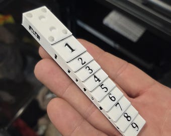 Guida per sega da lapidario stampata in 3D – Strumento di misurazione per lastre di pietra da 1 a 9 mm