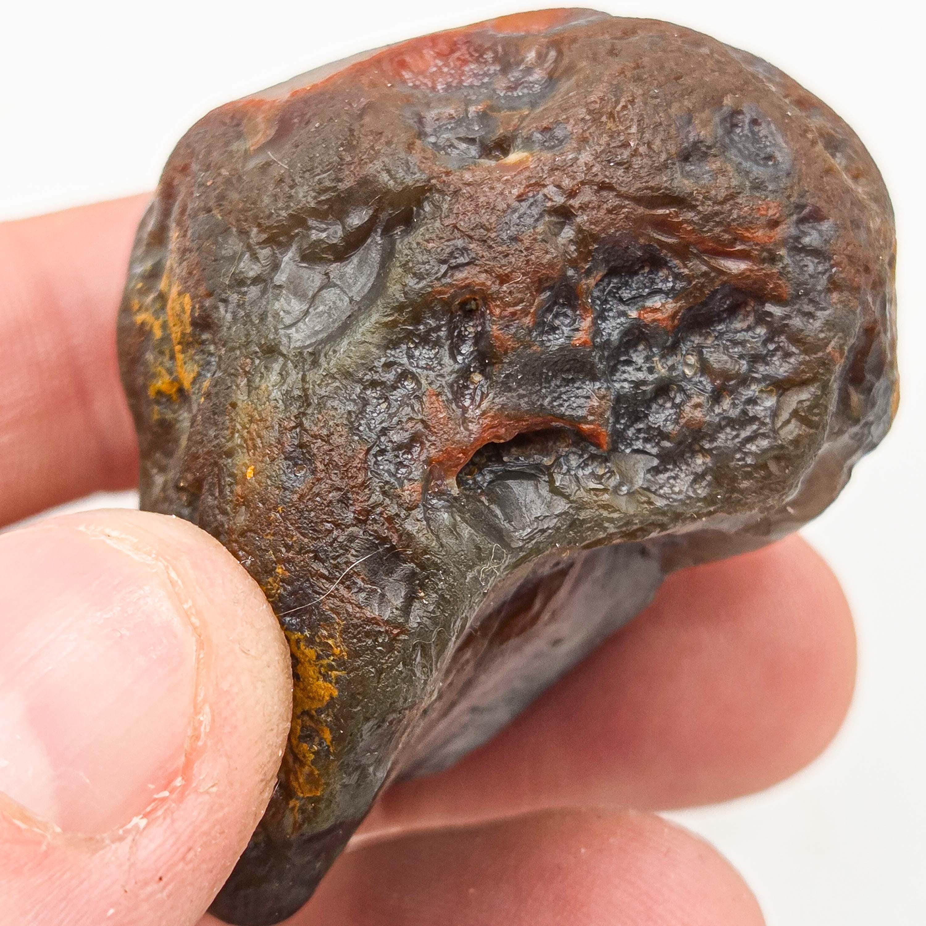Lake Superior Agate – Rare Blue Red Banding, Limonite Stains (2.8