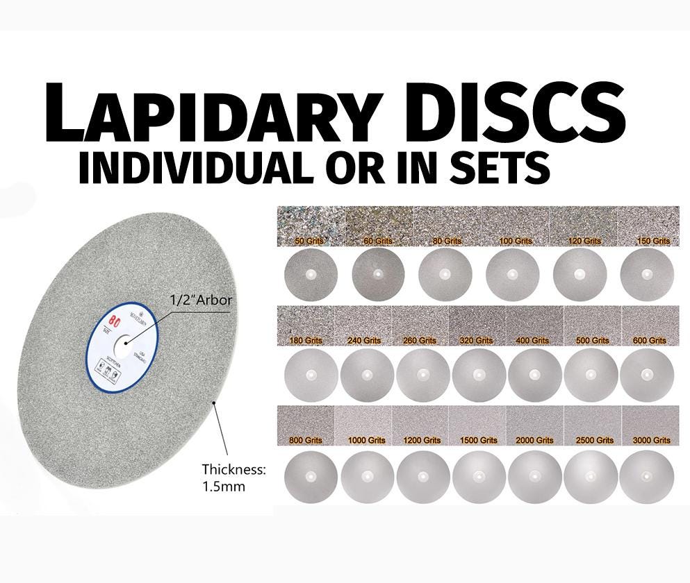 6 Inch Lapidary Discs - Used on LSAgates Lapidary Machines - Individual - 6 Packs - 9 Packs - 16 packs – Shipped directly to you.