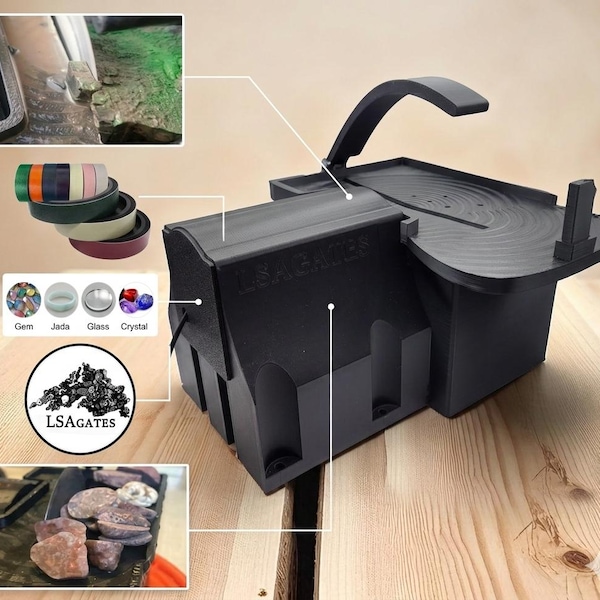 Scie lapidaire de coupe de roche de 15 cm (5 po.) - Machine lapidaire - Par : LSAgates - La découpe de précision en toute simplicité !