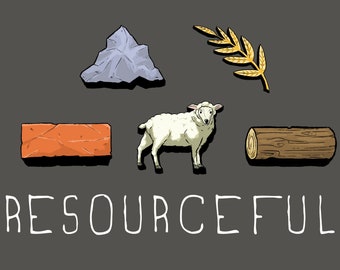 RESOURCEFUL - Catan Resource T-Shirt