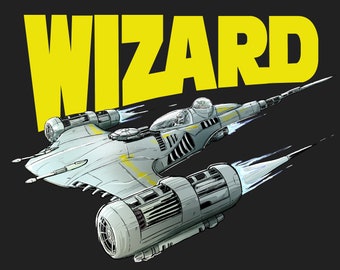 Wizard - Mandalorian N1 Starfighter Tee Shirt Design
