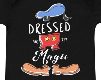 Dressed For The Magic - Boy's Dark Onesie