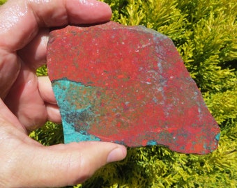 Sonora sunrise slab, Sonora Sunset, Cuprite with Chrysocolla and Tenorite from Milpillas mine  in Sonora, México. 4