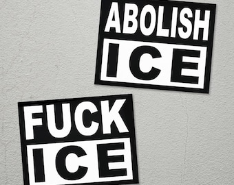 Abolish ICE Vinyl Sticker Set | Protest Decals