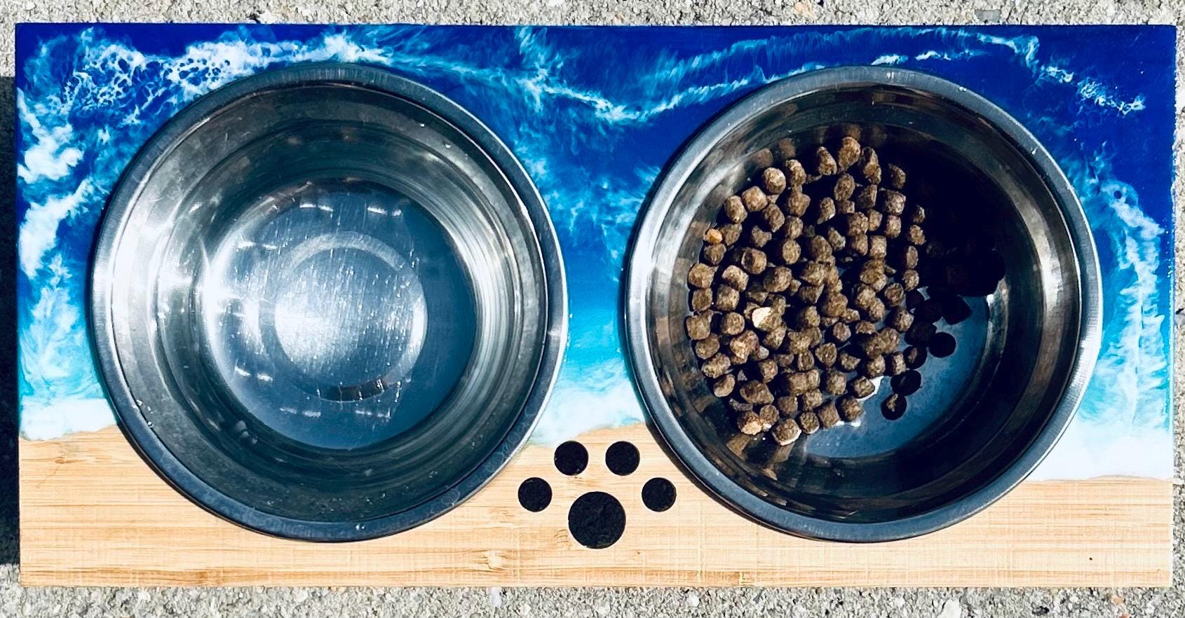 Pet food stand Ocean art