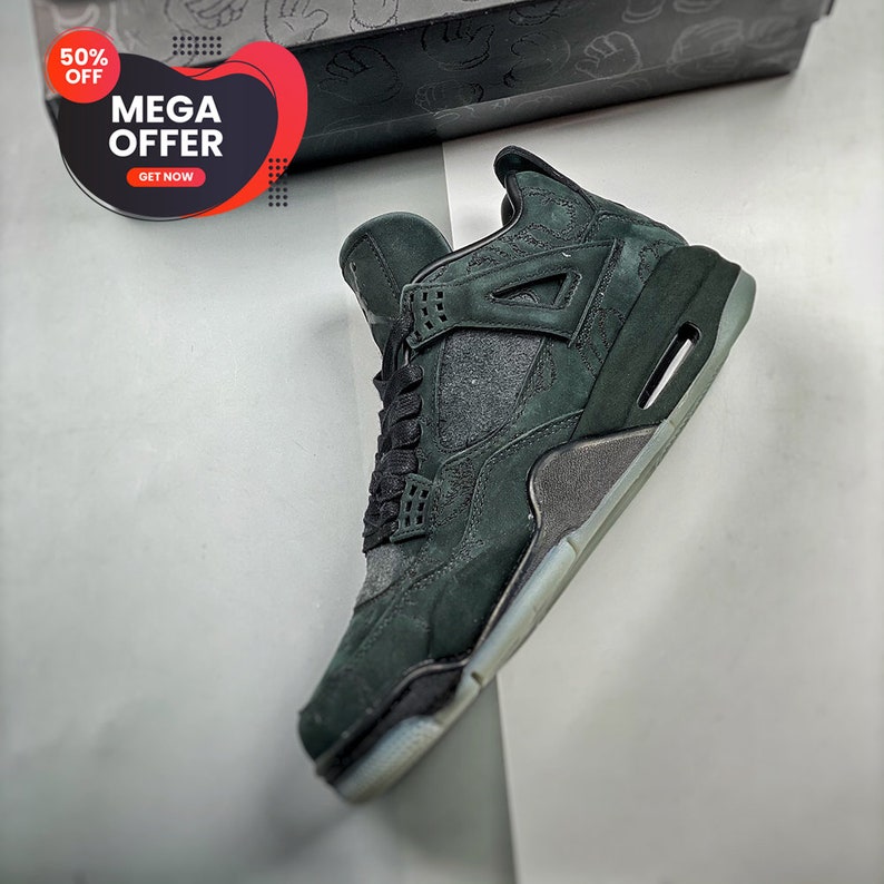 aj4 kaws black