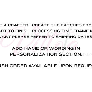 Custom iron on name patch Personalized Letter Kids Bride Groom bridal gift nombre outline embroider apron sash bag image 2