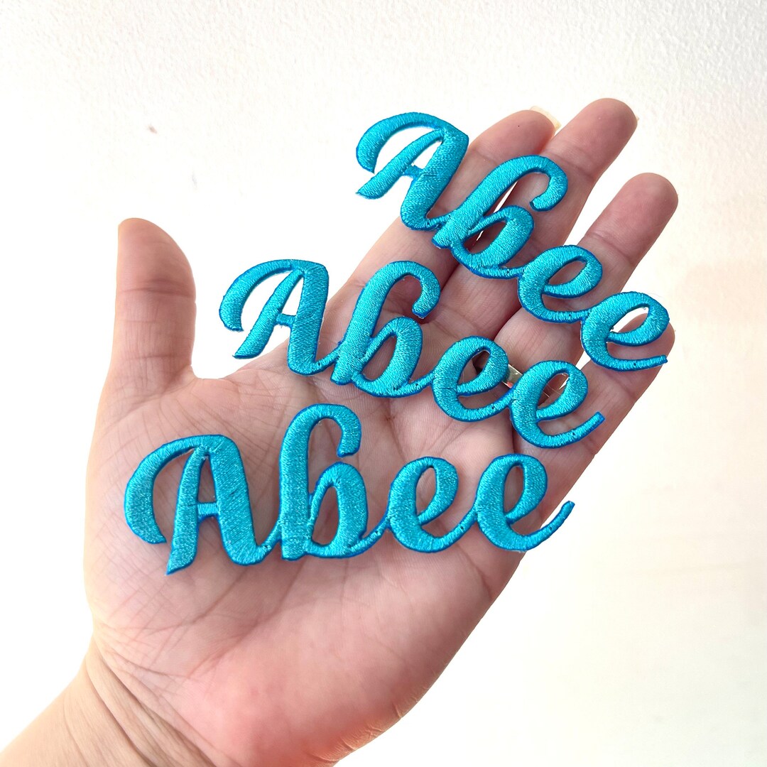 Custom Name Patch Personalized M Iron on Kids Bride Etsy