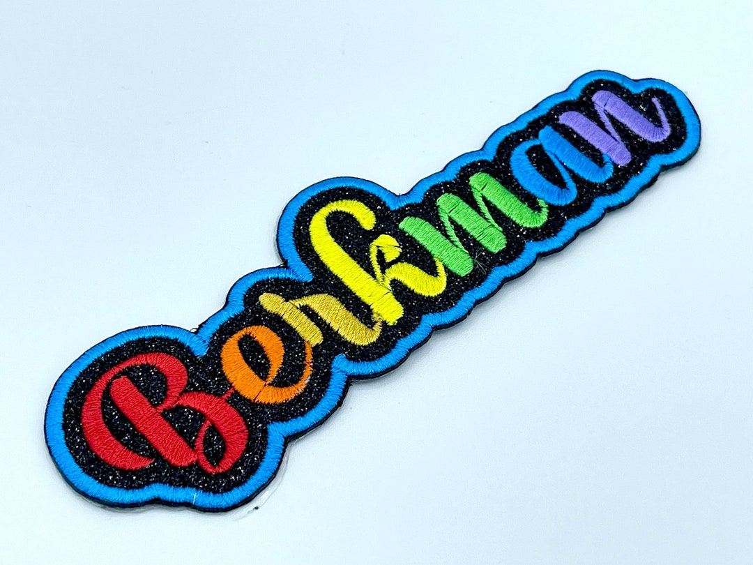 Custom Name Patch Personalized Ironon Patch Kids Sparkly Glitter Bride