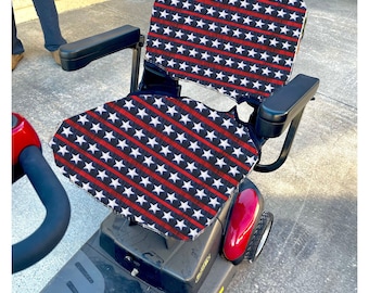 17 x 17 inches -  Cotton Seat Cover for The Pride Revo, Sonic, Star, Victory 3, Go-Go Scooters, mobility scooter accessories