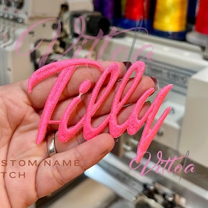 Custom Name Patch: Iron-On Embroidered Applique