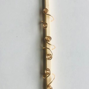3 Small Spirals, Gold Loc Jewelry | Mini Locs - Large/Sharpee Size Locs