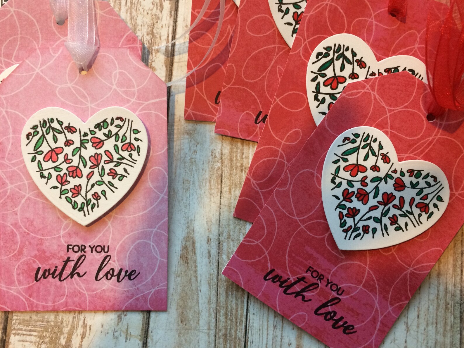 Valentine Gift Tags Candy Bag Gift Tags Heart Gift Tags for Etsy