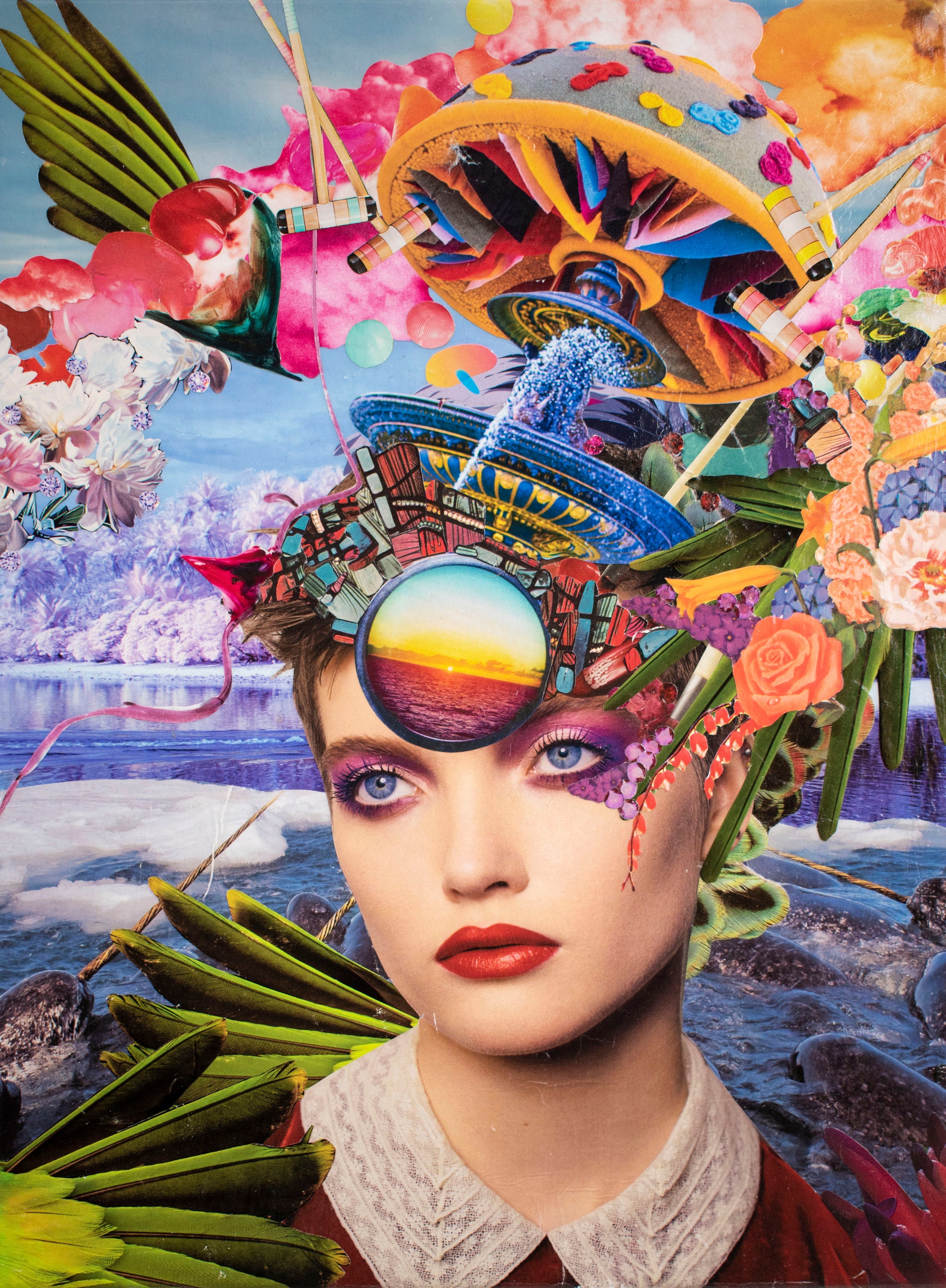 Édition limitée Imprimer Collage Art Influence spirituelle Etsy