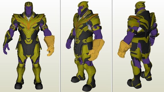 Thanos Armor Avengers Infinity Warendgame Pepakura Files